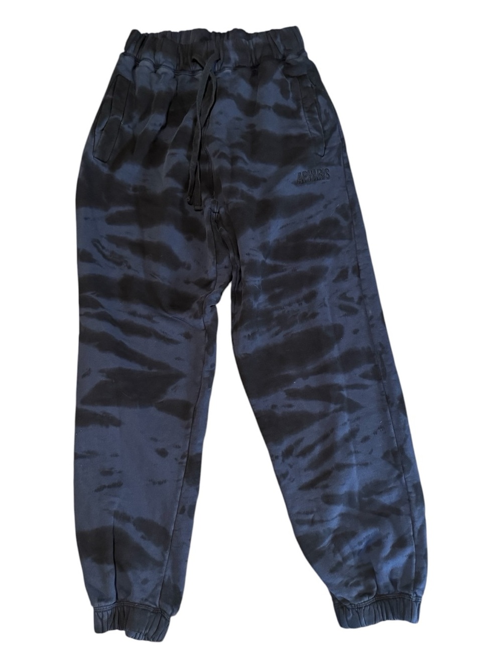 Apparis Mens Tie-Dye Joggers in Navy and Black
